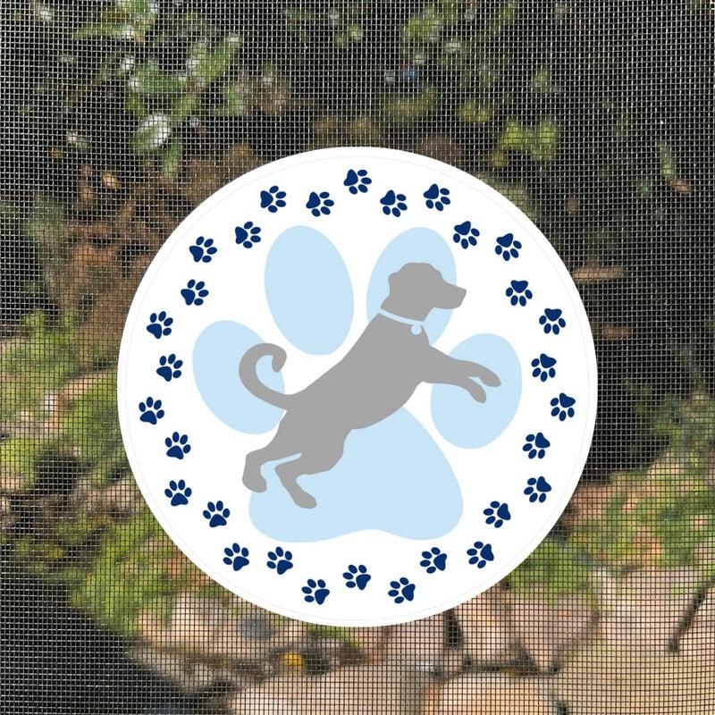Robbins Aria Screen Door Magnets Double Sided â€“ Keep People, Kids, and Dogs from Running into The Screen Door - Robbins Aria Dog Paw - Image 1